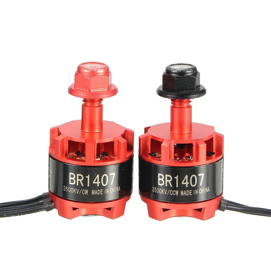 Racerstar Racing Edition 1407 BR1407 3500KV 2-3S Бесколлекторный мотор Красный для 150 180 200 RC Дрон FPV Гонки - интернет магазин