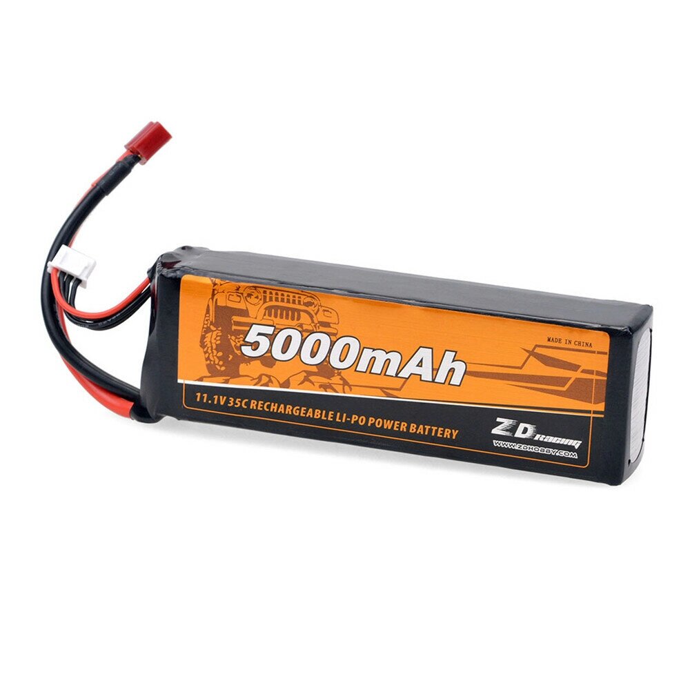 ZD Racing 11.1V 5000mAh 35C 3S Lipo Батарея T Plug для 9116 9020 9021 08426 08427 1/8 1/10 RC Транспорт Модели Авто - распродажа