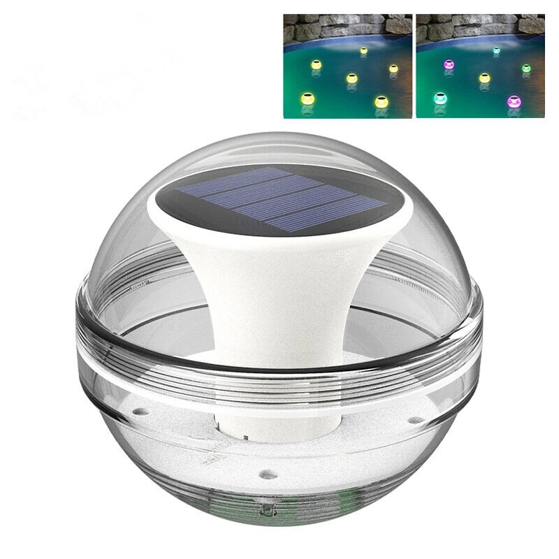 Swimming Pool Floating Lamp Solar Floating Light Waterproof Outdoor Floating Ball Light Underwater Lamp for Party Yard G - акции