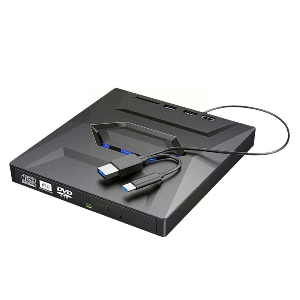 Внешний CD/DVD-привод USB 3.0 Type-C 3 в 1 DVD-привод Player. Optical Drive со слотами SD/TF и USB3.0 Оптические приводы д - преимущества