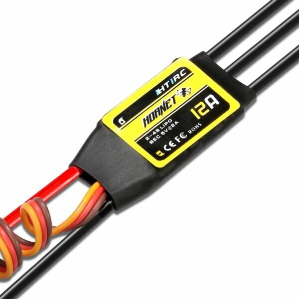 Htirc Hornet Series 12A 2-4S Бесколлекторный ESC С 5V / 2A BEC для моделей RC - особенности