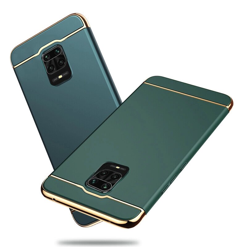 Bakeey Ultra-thin 3 in 1 Luxury Plating PC Hard Back Cover Protective Чехол для Xiaomi Redmi Note 9S / Redmi Note 9 Pro - розница