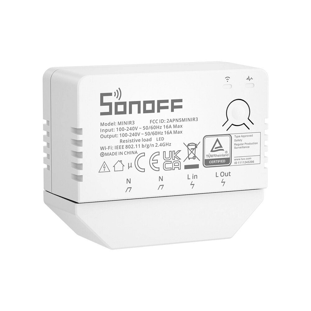 SONOFF 100-240 В 50/60 Гц 16 А MINI R3 Модуль интеллектуального переключения eWeLink-пульт дистанционного управления, со - гарантия