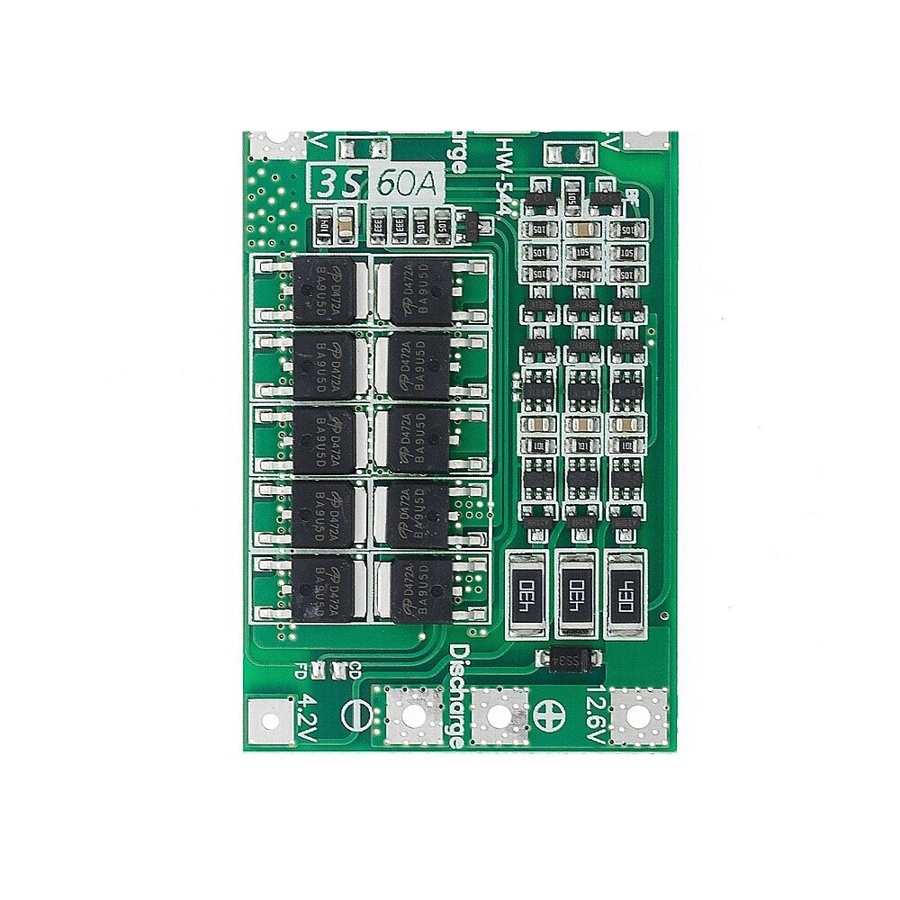 3S 60A Li-ion Lithium Батарея 18650 Зарядное устройство PCB BMS Защитная плата с Balanace для Дрель Мотор 11,1 В 12,6 В - розница