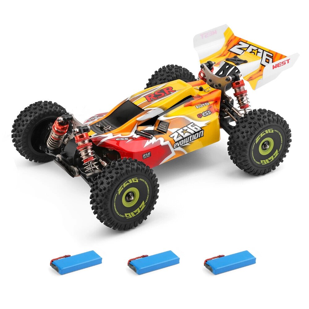 Wltoys 144010 1/14 2.4G 4WD High Speed Racing Brushless RC Car Vehicle Models 75km/h Serveral Battery - обзор