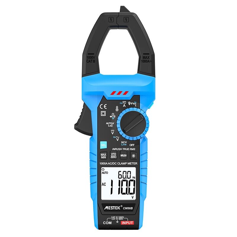 Mestek CM86B Digital Clamp Meter Auto Range Multimeter True RMS High Precision 1000A DC/AC Current Voltage Tester - отзывы