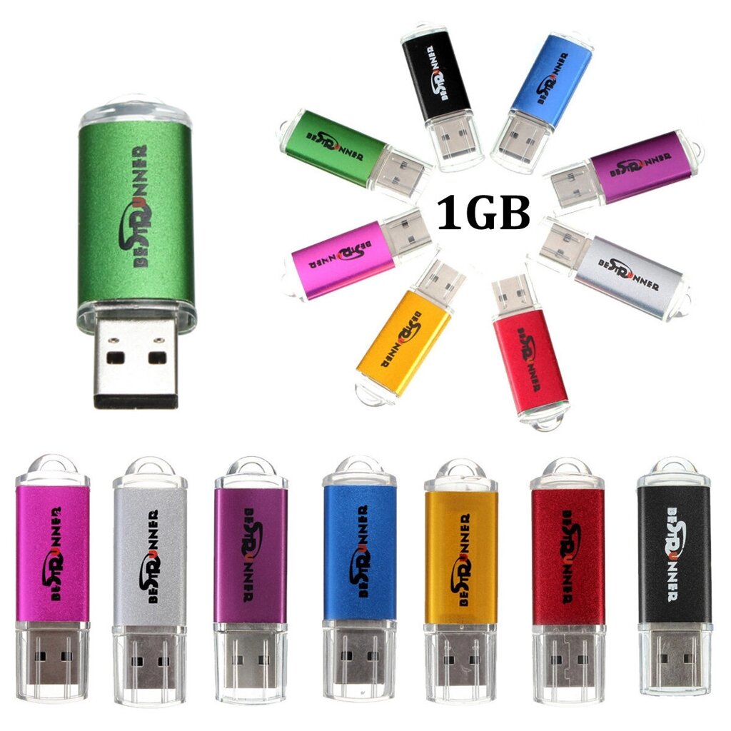 Bestrunner Multi-Color Portable USB 2.0 1GB/960M Pendrive USB Disk для портативных ПК Macbook - заказать