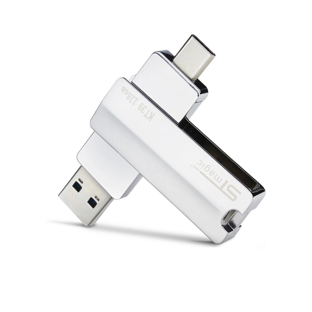 Stmagic K39 2 в 1 USB 3.0 и type-C USB flash накопитель OTG pendrive metal 64GB 128 гб 256 гб 512 гб память U диск 150 м - гарантия