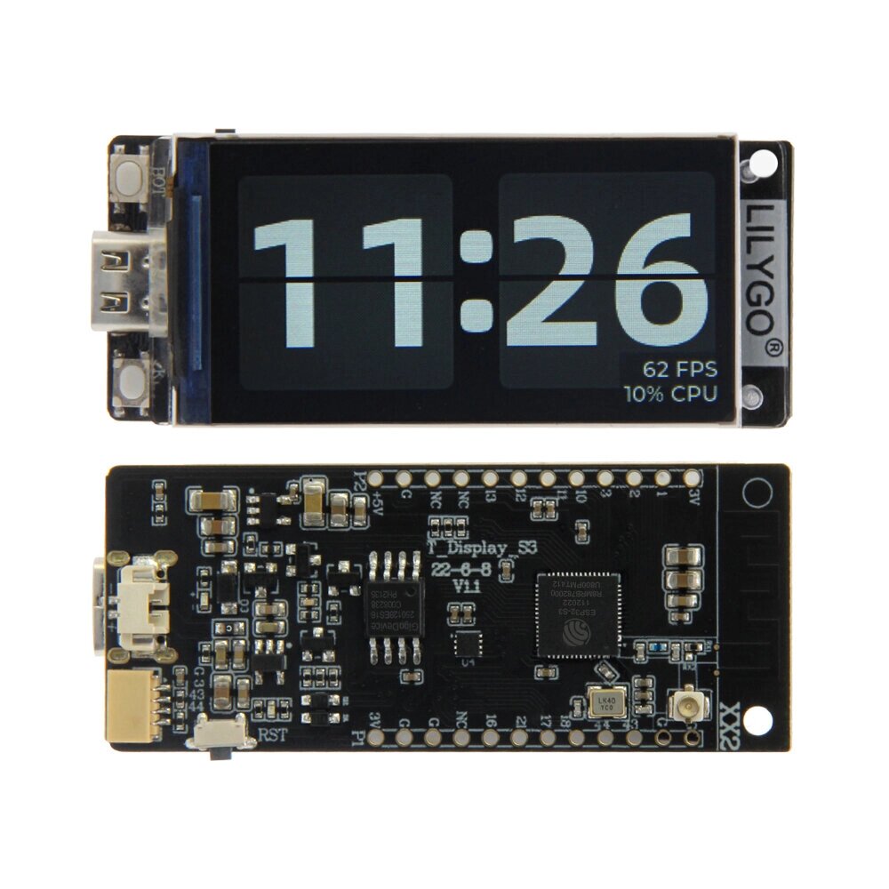 LILYGO T-Display-s3 ESP32-s3 1.9 inch ST7789 LCD Display Development Board WIFI Bluetooth5.0 Wireless Module 170*320 Re - скидка