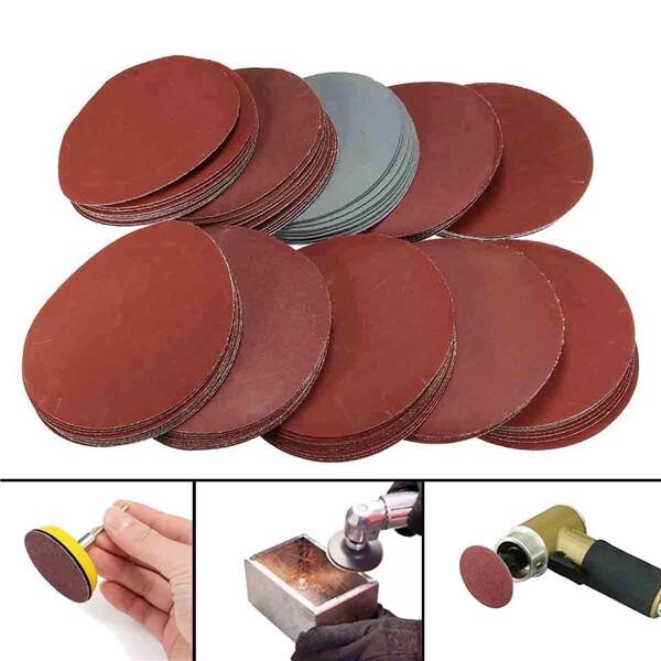 100pcs 4 Inch Sanding Discs 80-3000 Grit Mix Sander Disc Set 100mm Sanding Polishing Pads - отзывы