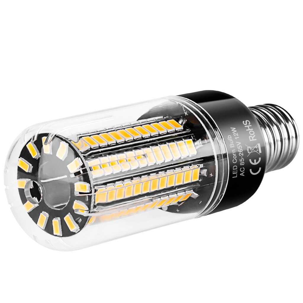 AC85V ~ 265V E27 / E14 / B22 LED Лампа для кукурузы 5736 LED Черная алюминиевая лампа для кукурузы с субстратом - особенности