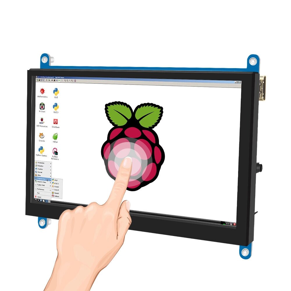 7Inch IPS/TN AIDA64 LCD Display mini pc Touch HDMI Module 1024 x 600 for Raspberry Pi 3 Pi4 PC Monitor Moniteur Orange p - интернет магазин