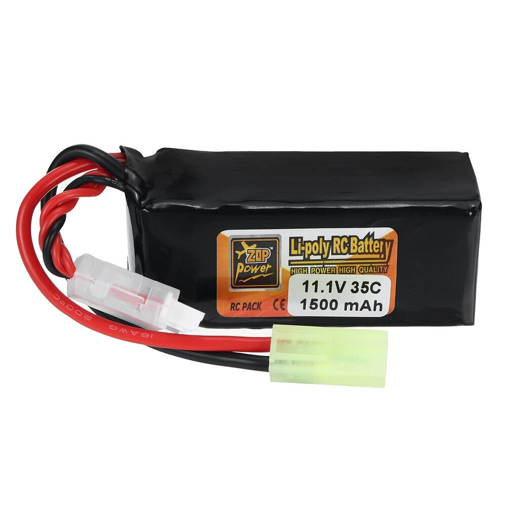 ZOP Power 3S 11,1 В 1500 мАч 35C LiPo Батарея T Plug для RC Авто Самолет Вертолет FPV Гонки Дрон - характеристики