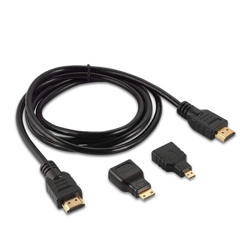 3 В 1 1,5 м HDMI HD-кабель micro HDMI коннектор HDMI-адаптер 4K HD-кабель для PS3 HDTV DVD XBOX PC pro - заказать