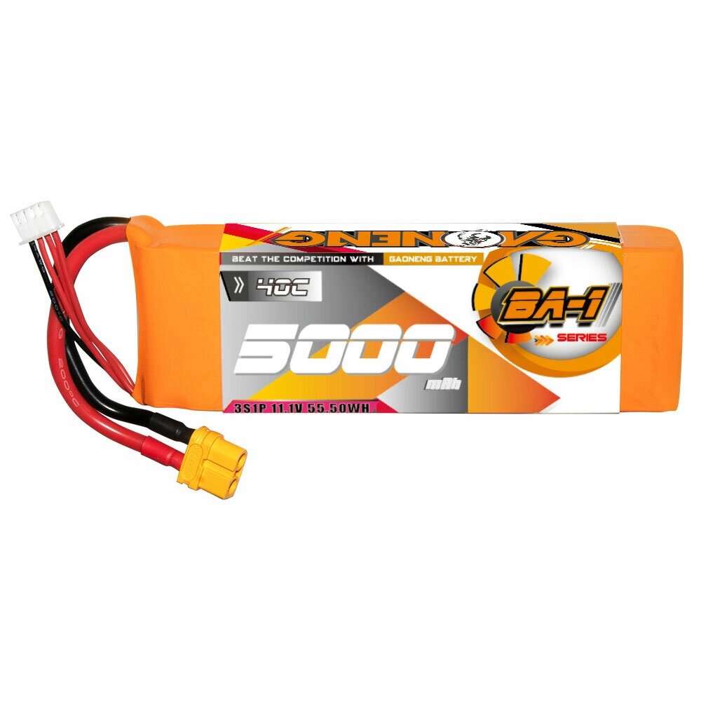 Gaoneng GNB 3S 11,1 В 5000 мАч 40C LiPo Батарея T Plug / XT60 Штекер для 1/10 Шкала Радиоуправляемые модели для хобби Ди - Андижан