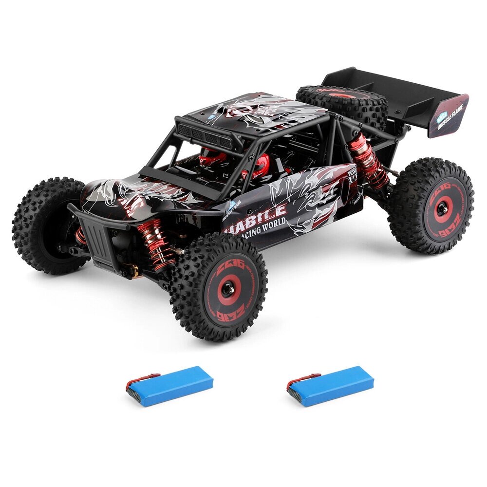 Wltoys 124016 V2 1/12 4WD 2.4G RC Car Brushless Desert Truck Off-Road Vehicle модели High Speed 75км / ч Metal Chassis T - особенности