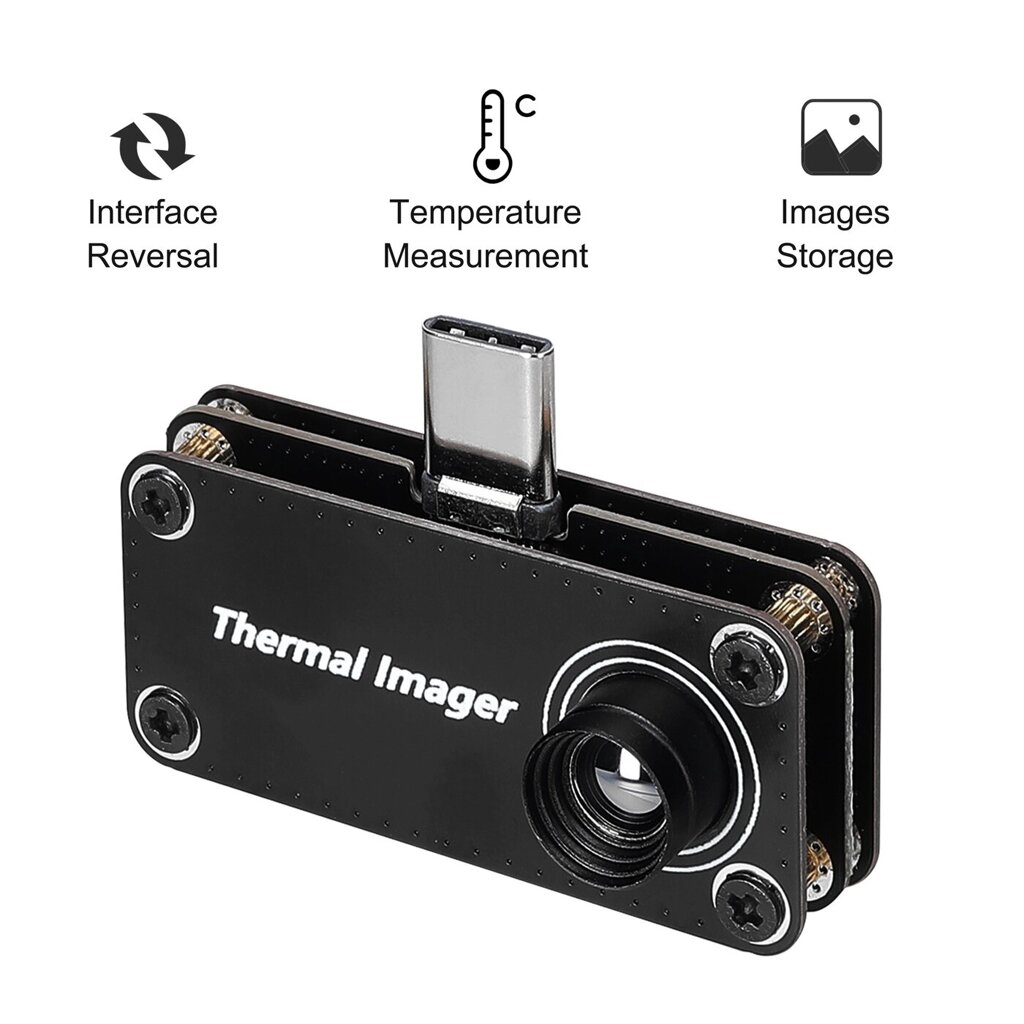 TIOP01 32*32 Resolution Infrared Thermal Imager -20~1000°C Multifunction Temperature Measurement Type-C Interface for An - Андижан