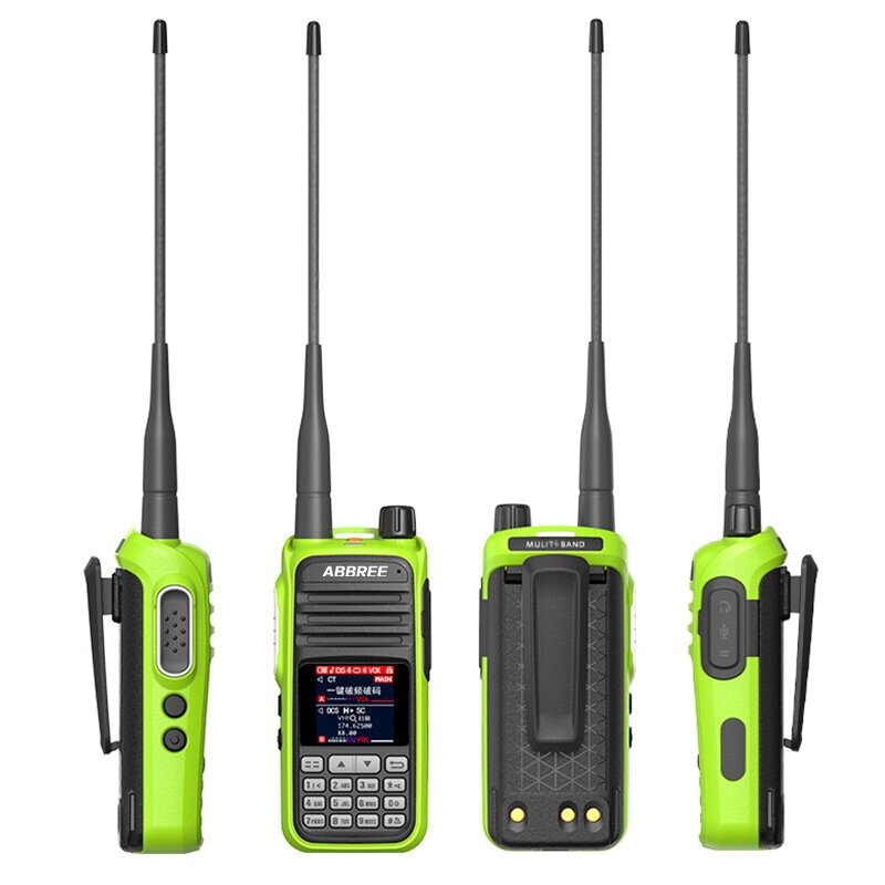 ABBREE АР-730 High-Власть Walkie Talkie EU Plug 136–520 МГц 256 каналов HD Дисплей Экран NOAA Handheld Two Way Радио - розница