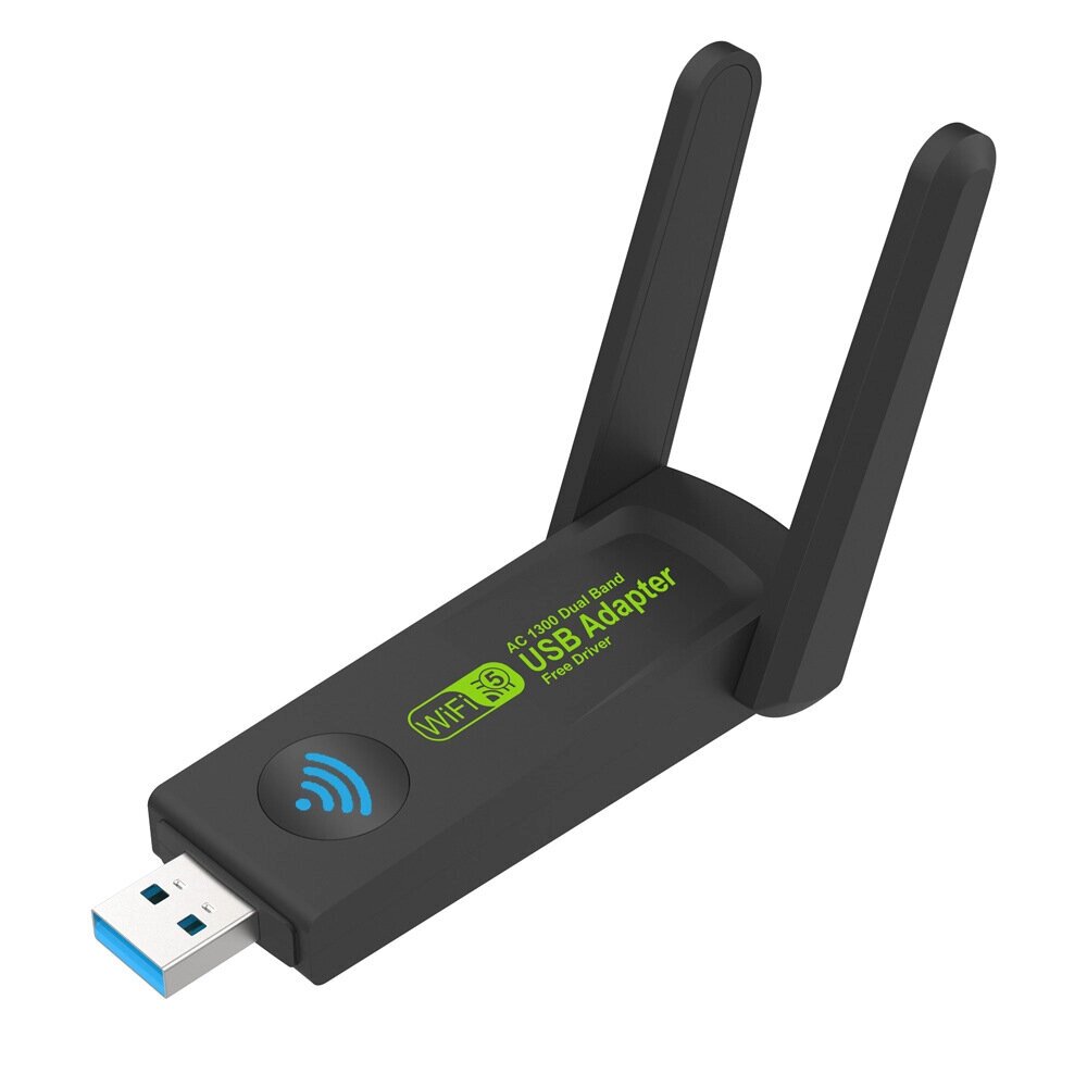 1300 Мбит/с 2.4G/5G Dual Стандарты USB3.0 WiFi адаптер Wifi Dongle USB Сетевая карта Бесплатный драйвер с внешним высоки - Узбекистан