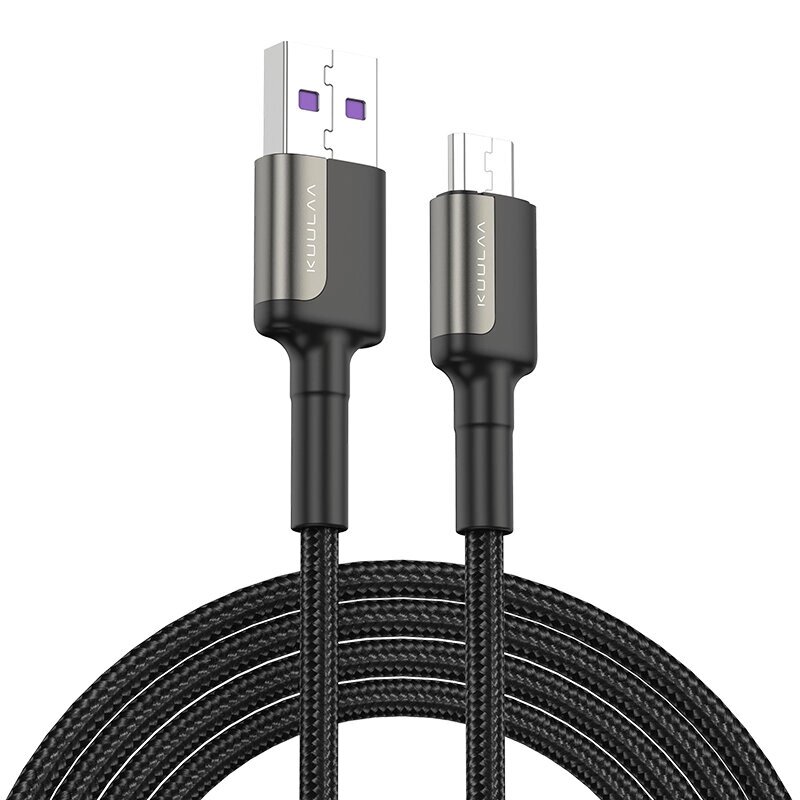 KUULAA XL-X33-m 3A USB-A к кабелю Micro USB для быстрой зарядки и передачи данных, луженый Медь Core Line 1M/длина 2 м д - доставка