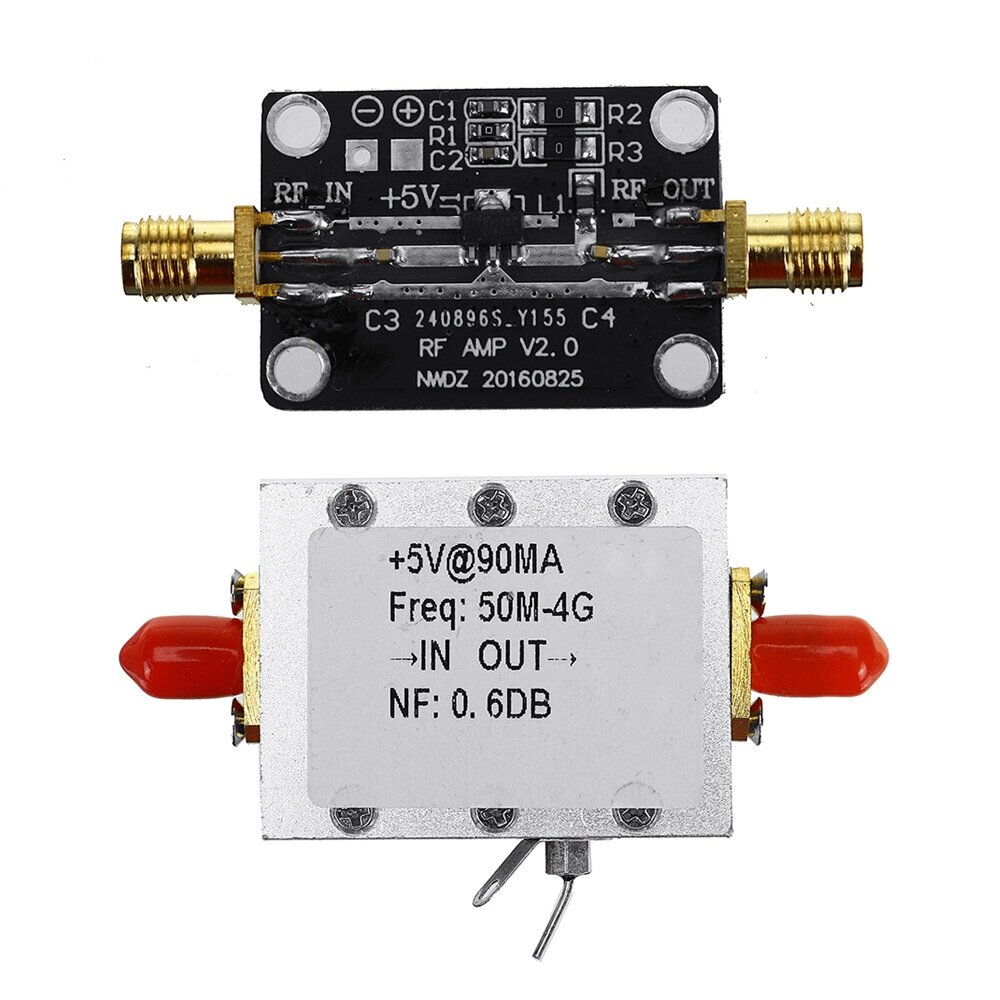 0.05-4GHz Ultra-low Noise NF=0.6dB High Linearity Broadband Amplifier LNA Input -110dBm - наличие