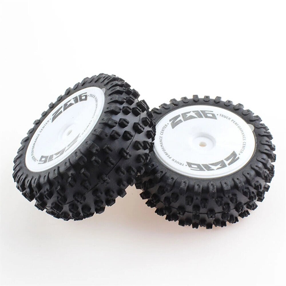 2PCS Wltoys 124007 1/12 RC Car Spare Rear Tires Wheels Rims Glued 2486 Vehicles Models Parts Accessories - Андижан