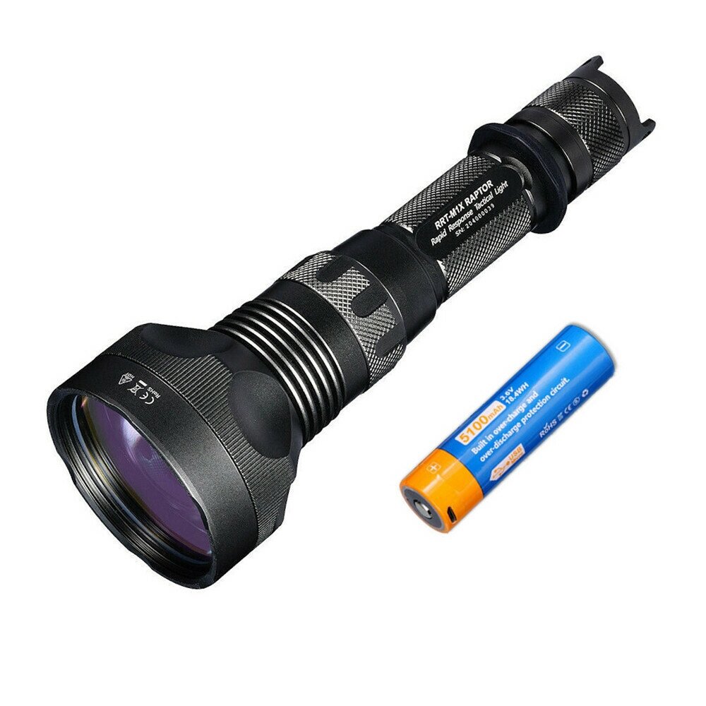 JETBeam RRT-M1X 2.3KM Rotary Switch Long Throwing 480LM LEP Spotlight IPX8 Водонепроницаемый Tactical Search Flashlight - отзывы