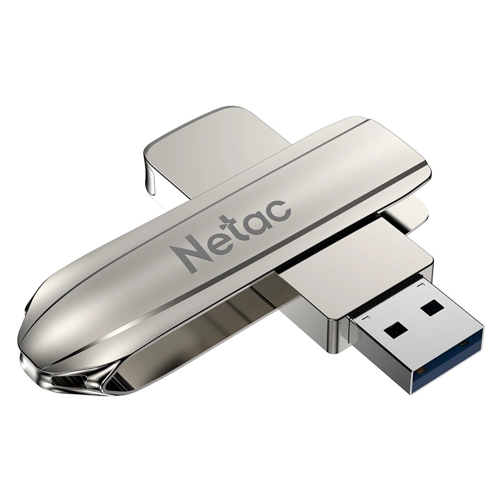 Netac U389 USB3.2 Flash Накопитель 128 ГБ 256 ГБ Твердотельный U-диск из цинкового сплава, поворотный на 360 °150 МБ / - акции