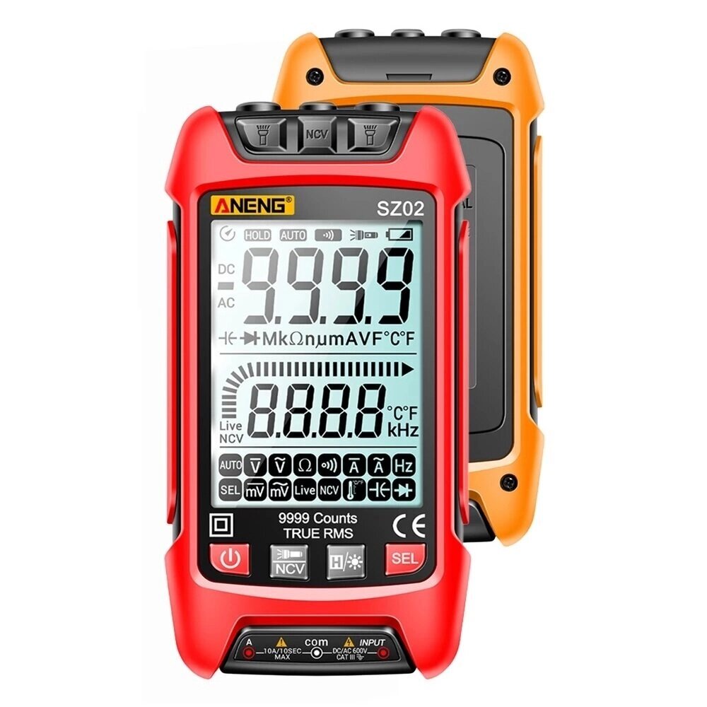 ANENG SZ02 9000 Counts Auto Range True RMS Digital Мультиметр High Precision Сопротивление Частота Capacitor Tester - выбрать