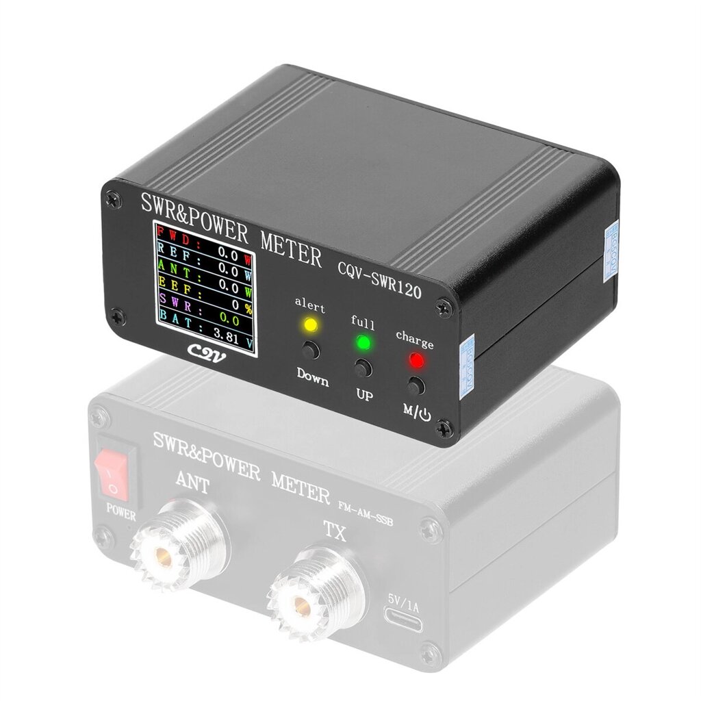 CQV-SWR120 Ваттметр 1,8–54 МГц Измеритель стоячих волн 240*240 Полноцветный цифровой LCD Дисплей КСВ Измерители коротких - особенности