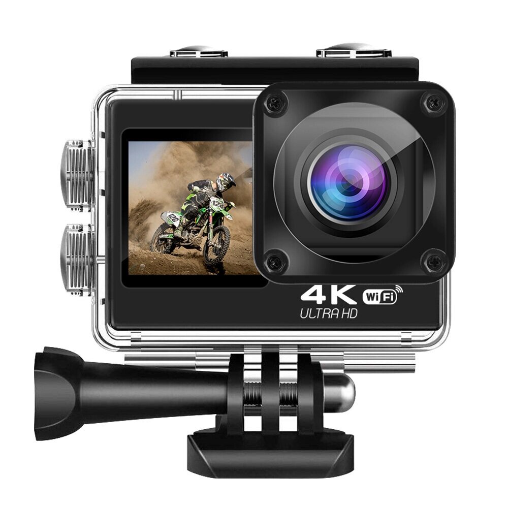 AT-Q60AR Outdoors Sport камера с 1,3-дюймовым экраном Дисплей 4K30P, двухцветный, широкоугольный, 170°30 м Водонепрони - скидка