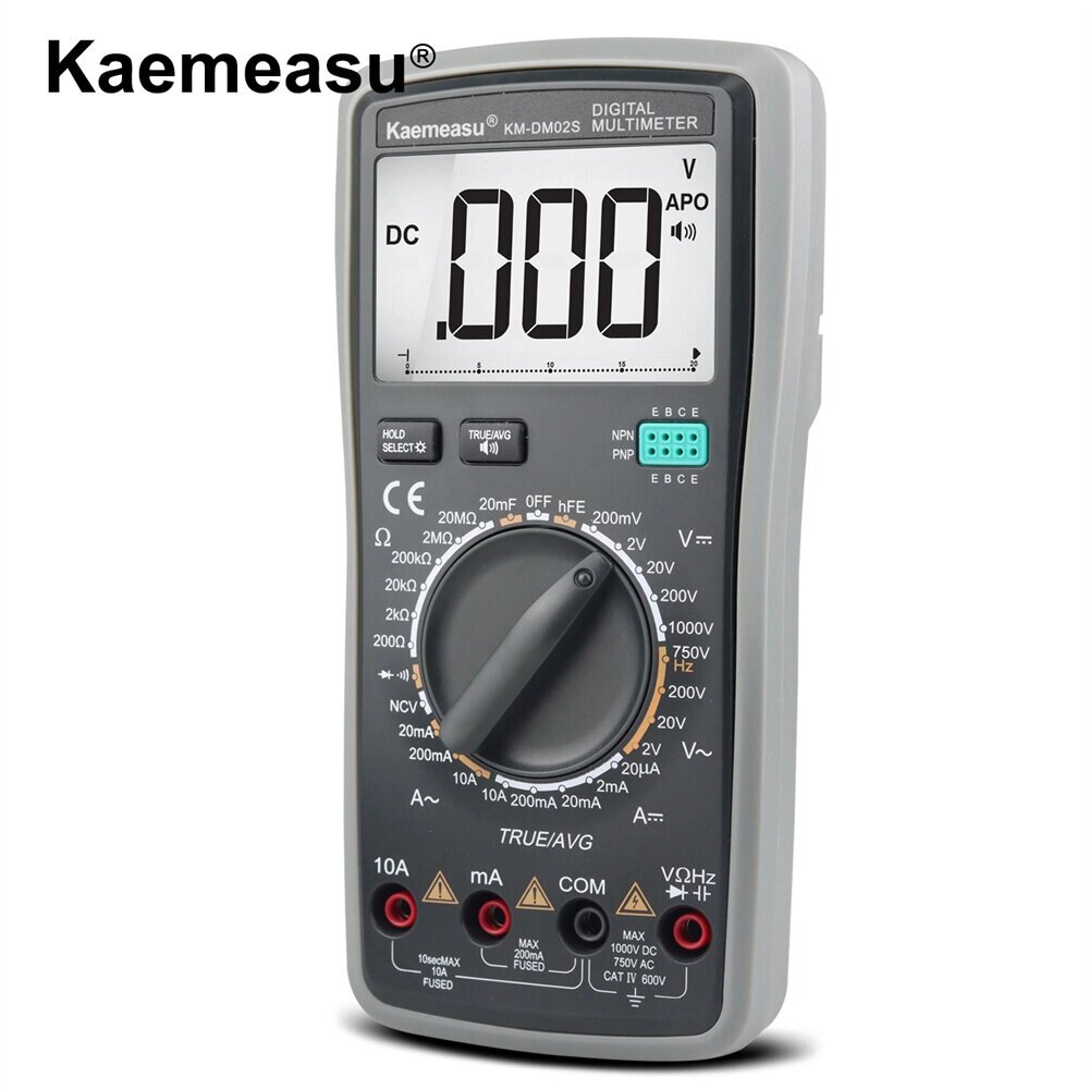 Kaemeasu KM-DM02S Digital Мультиметр с голосовой трансляцией Измерение истинного среднеквадратичного значения Бесконтакт - гарантия