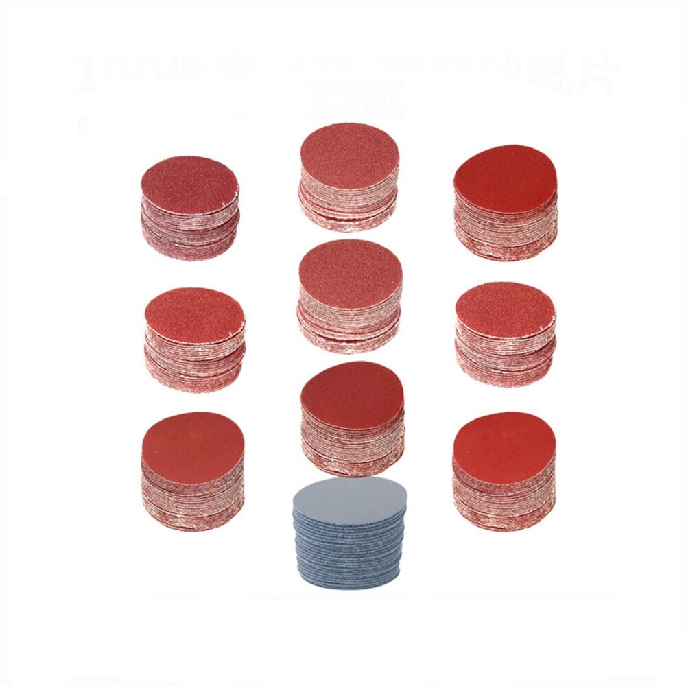 100pcs 100mm Sanding Paper Disc 80-3000 Grit 4 Inch Abrasive Tools Polishing Tool for Sander Machine Sandpaper - сравнение