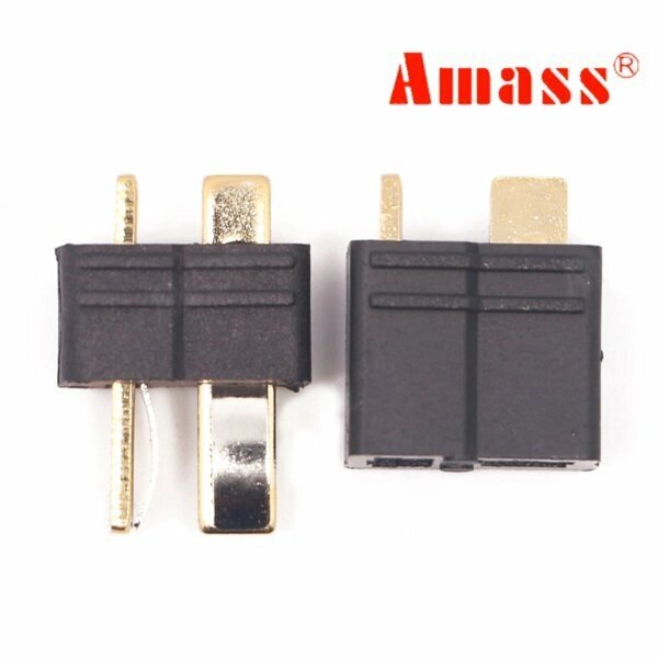 Amass AM-1015B Anti-Slip Black T Plug Connector Male &amp; Female 1 Pair for RC Lipo Battery - характеристики