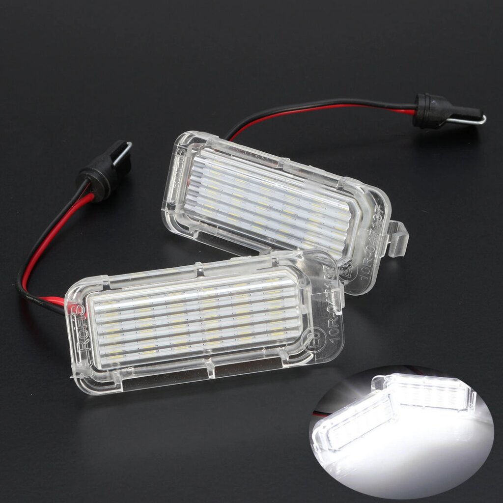 2Pcs LED Авто Лицензия Пластина Лампочки для Ford Fiesta Focus Kuga C-MAX Mondeo - выбрать