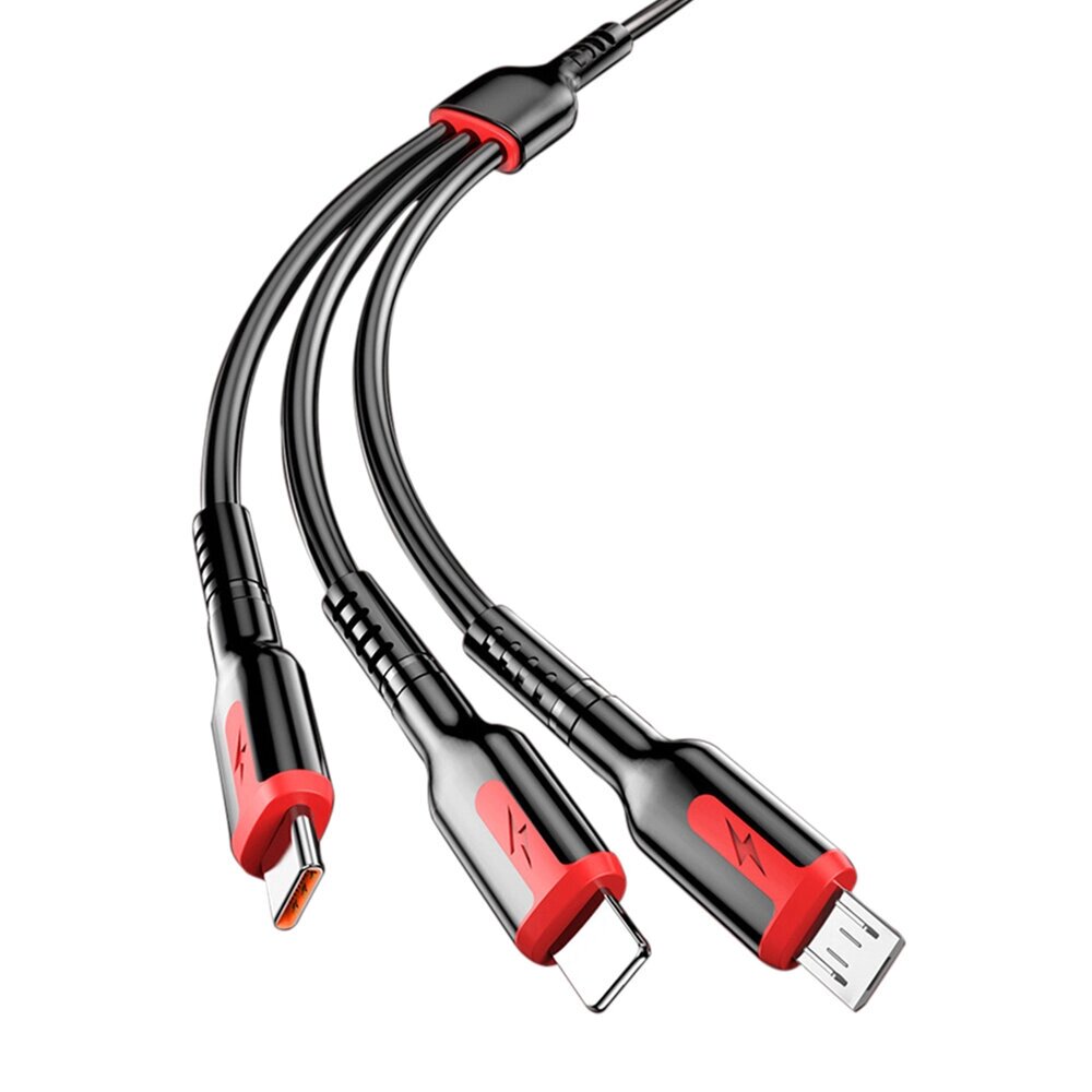 66 Вт USB-A к iP/Type-C/кабель Micro USB для быстрой зарядки и передачи данных Медь Core Line 1,2 м/1,8 м длиной для Hua - сравнение