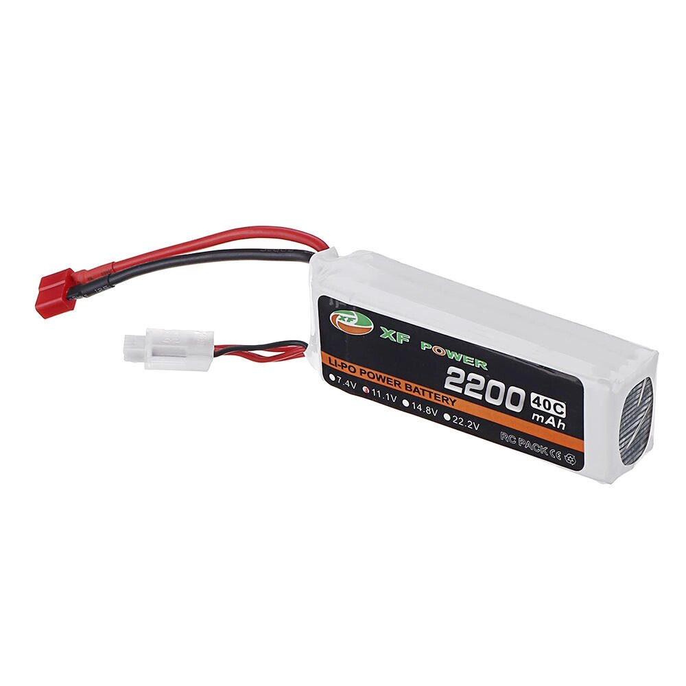 XF POWER 11.1 в 2200 мач 40C 3S lipo батарея T plug для RC авто вертолет - акции