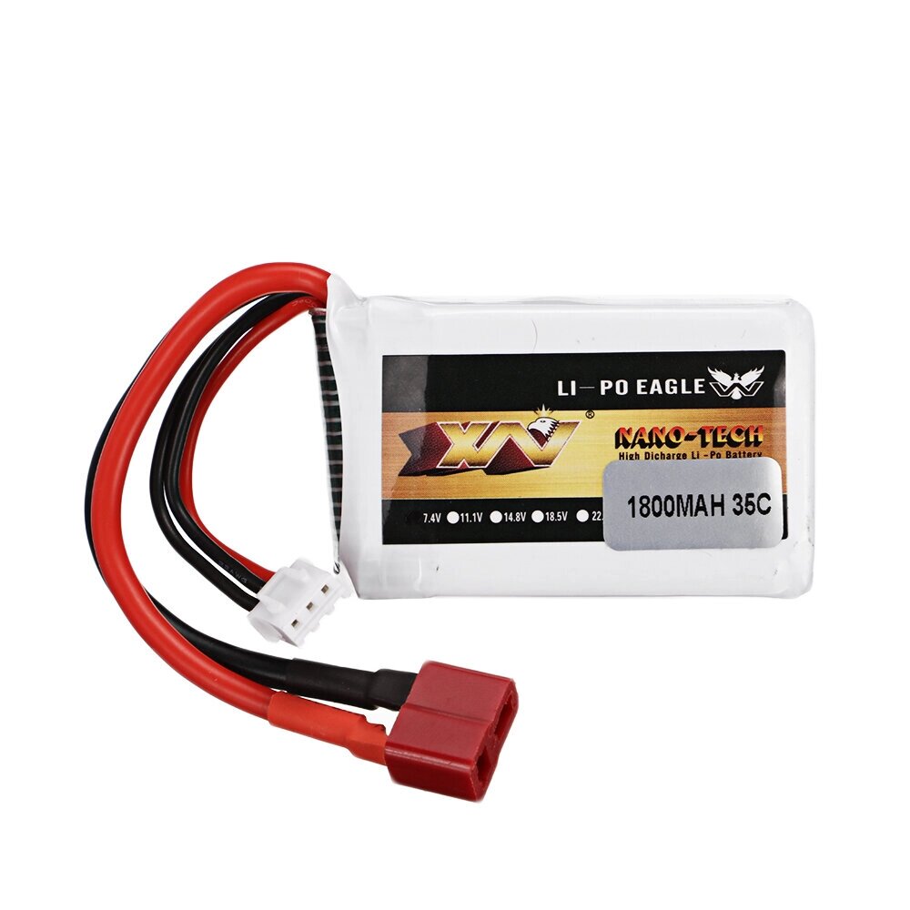 XW Power 7,4 В 1800 мАч 35C 2S LiPo Батарея для Wltoys A959-b A969-b A979-b A929-b RC Авто - розница