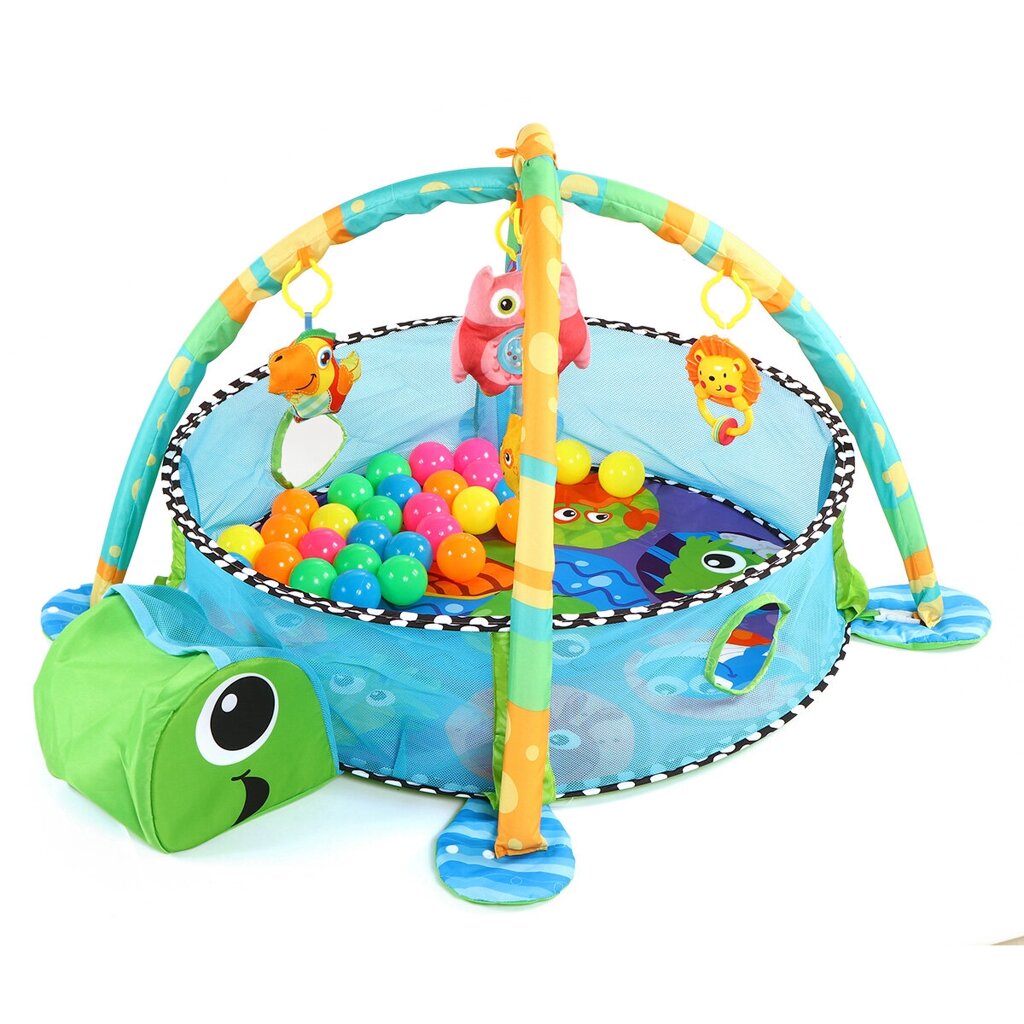 Cute Turtle Baby 3in1 Play Mat For Children Crawling Спортзал Mat Blanket Infant Play Rug Kid Activity Mat Baby Tapete I - обзор