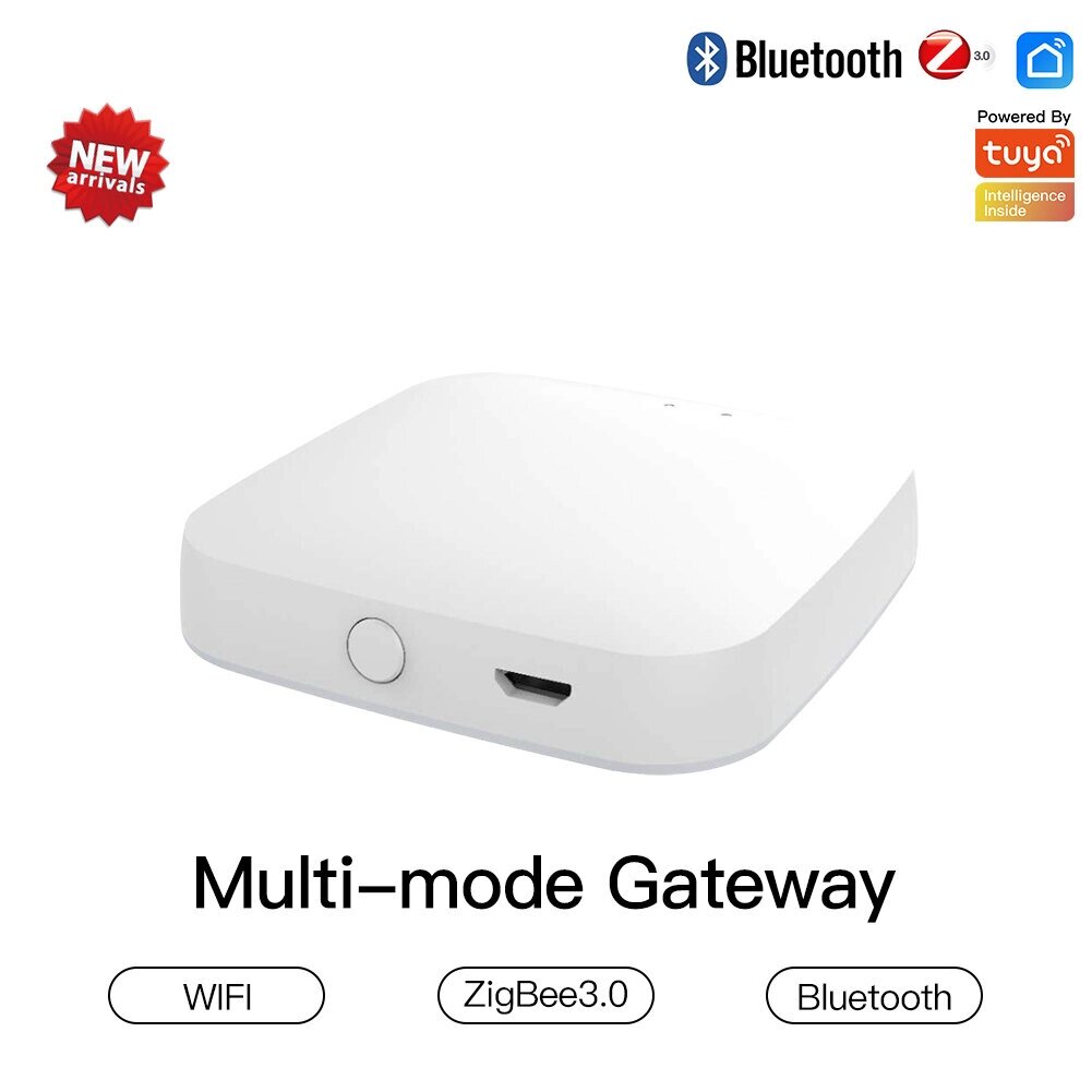 Moes. House Multi-Mode Smart Gateway Zig. Bee3.0 WiFi Bluetooth Mesh Hub Работа с Tuya Smart App Голосовое управление через - наличие