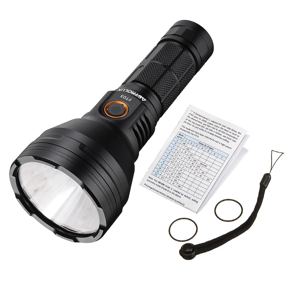 Astrolux FT03 XHP50.2 4300lm 735m Narsil. M v1.3 USB-C Rechargeable 2A 26650 21700 18650 LED Flashlight - отзывы