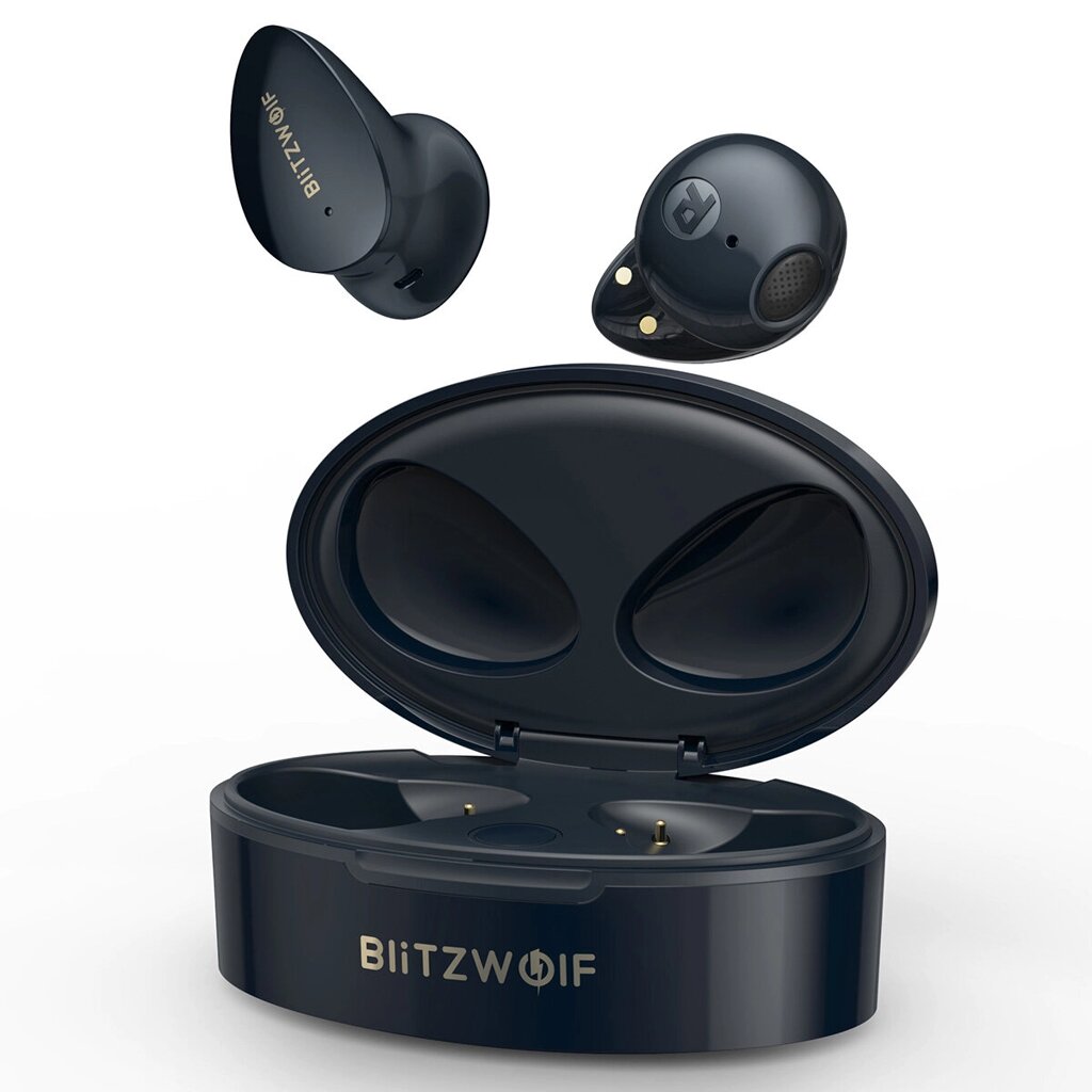 Блиц. Вольф БВ-фПЭ2 TWS Наушник Наушники Bluetooth 13 мм Большие драйверы ААС HiFi Sound 20-часовая выносливость Наушники - Bangg