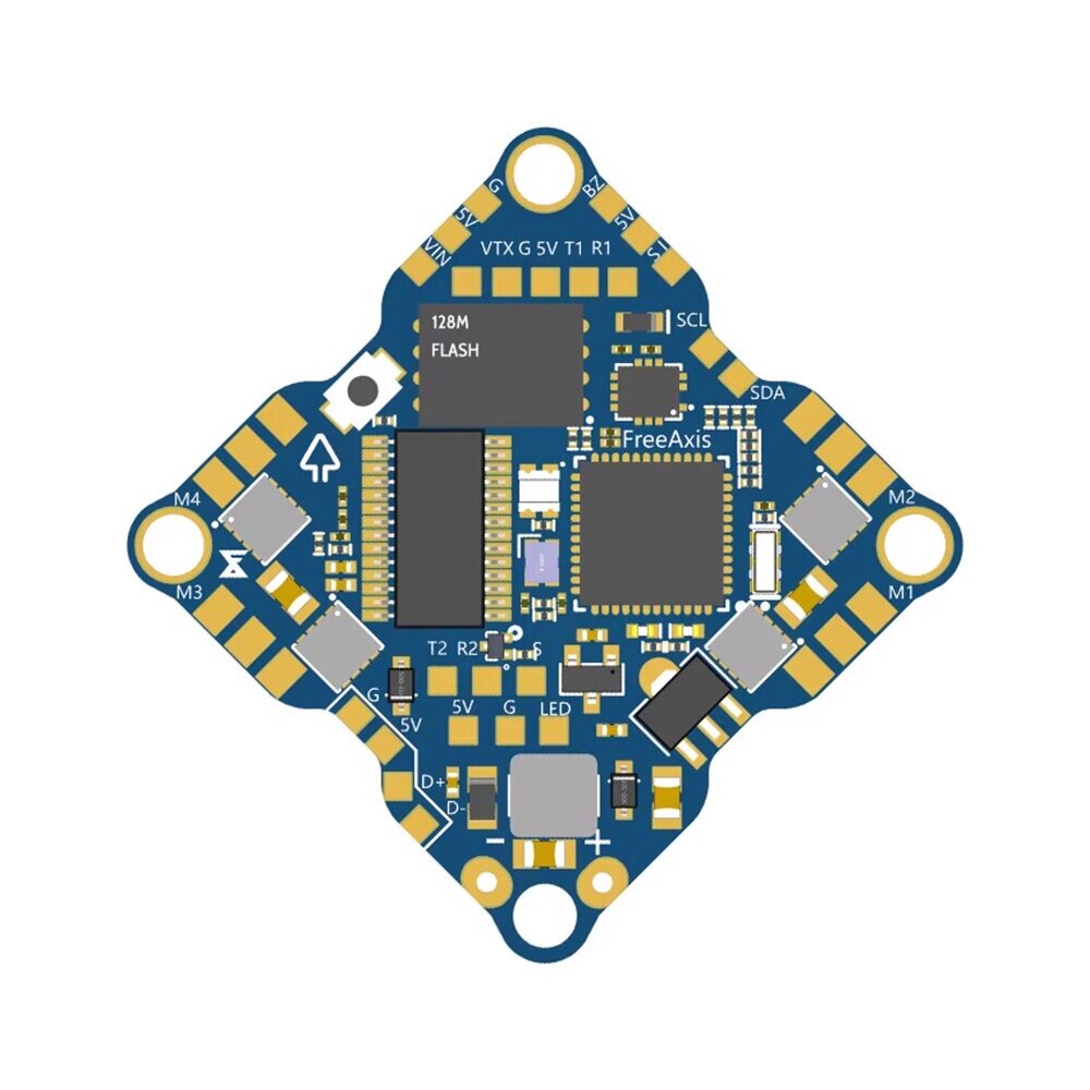 25,5x25,5 мм Free. Axis F4 AIO 25A Контроллер полета, встроенный 4-в-1 Бесколлекторный ESC 2-6S для зубочистки FPV Racing - гарантия