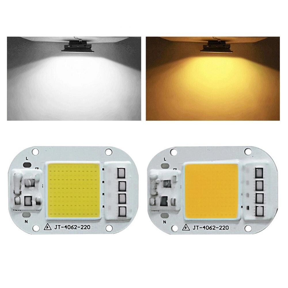 Lustreon AC160-260V 20W 30W 50W белый / теплый белый COB LED чип для DIY flood light - доставка