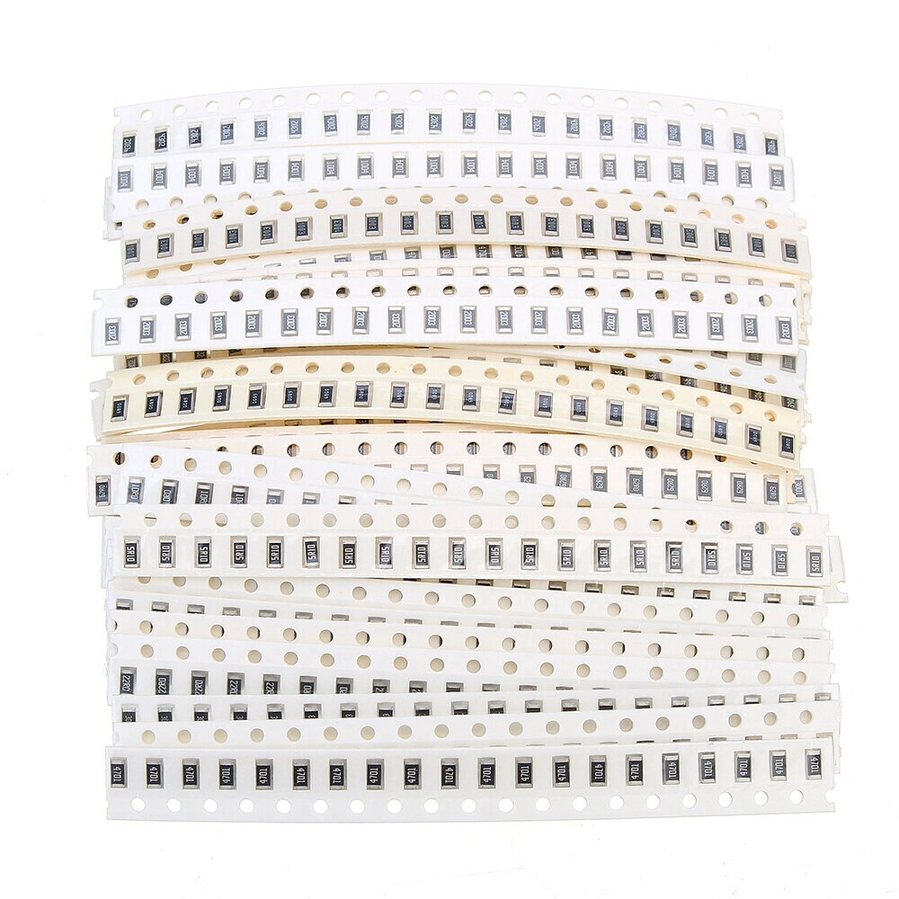 660Pcs 33 Values 20 Each 1206 SMD Resistor Kit Assorted Kit 1ohm-1M ohm 1% Sample Kit - преимущества