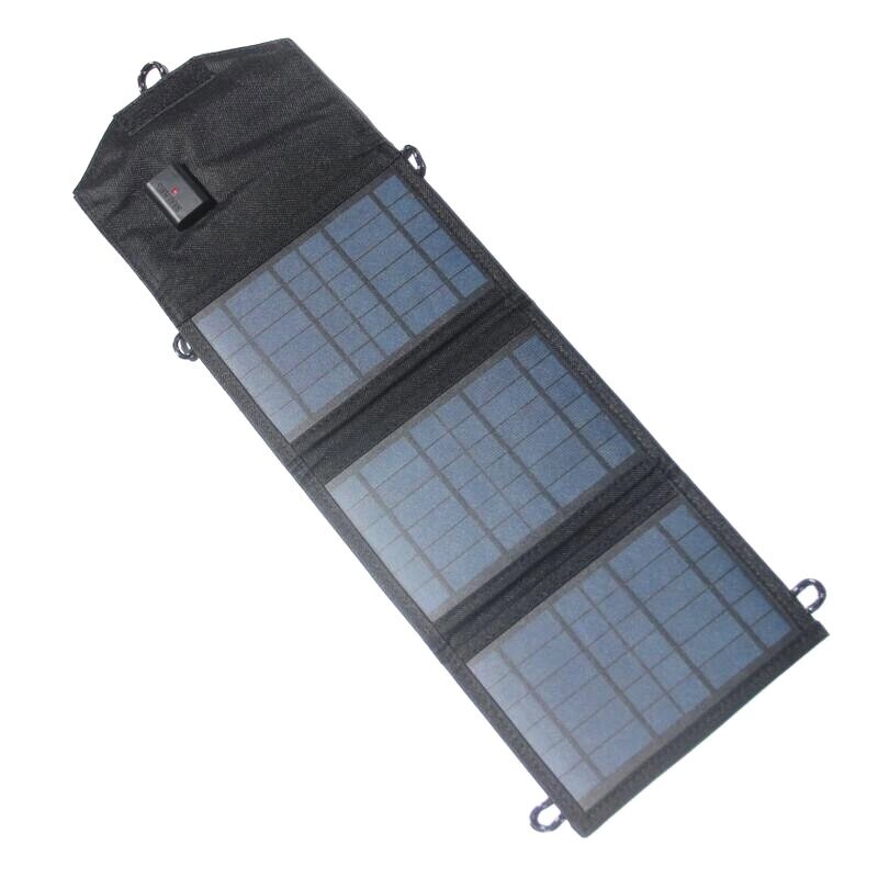 10.5W 5V Portable Solar Panel Foldable Charging Pack USB Solar Charger Power Bank - заказать