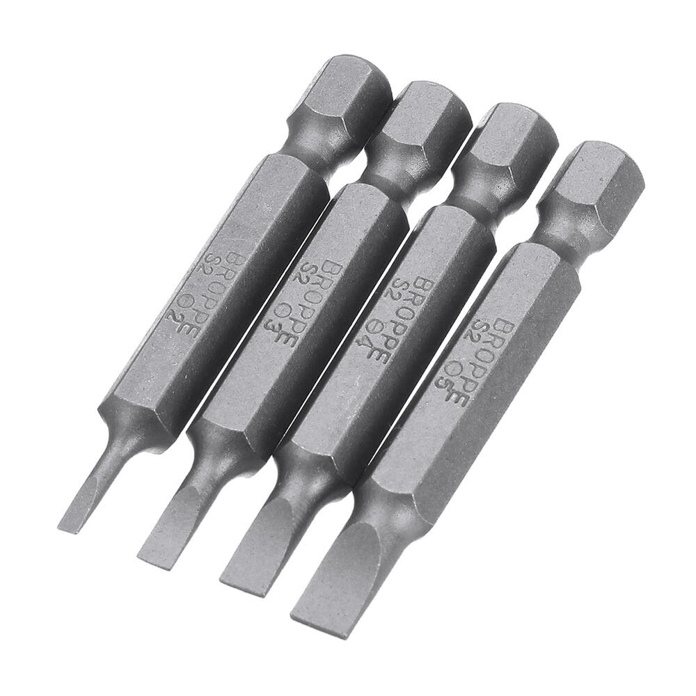 БРОППЕ 10Pcs Magnetic Slotted Screwdriver Bits SL2/SL3/SL4/SL5/SL6 1/4 Inch Hex хвостовик Screwdriver Set - отзывы