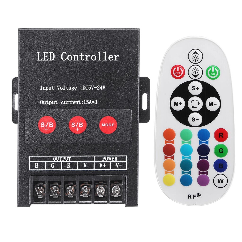 DC 5V-24VRGB LED Controller Touch Controller LED Light Strip Controller - Узбекистан