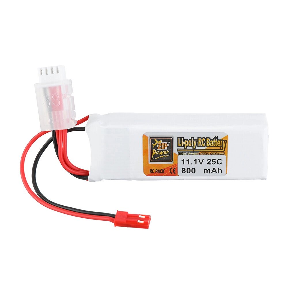 ZOP power 11.1V 800mah 25C 3S lipo батарея JST plug - выбрать