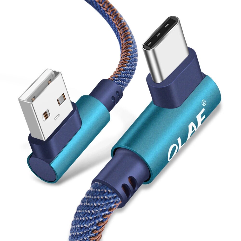 Кабель OLAF 3A от USB-A до Тип-c для быстрой зарядки и передачи данных Медь Core Line 1M/2M Long для Huawei Mate50 для S - Bangg